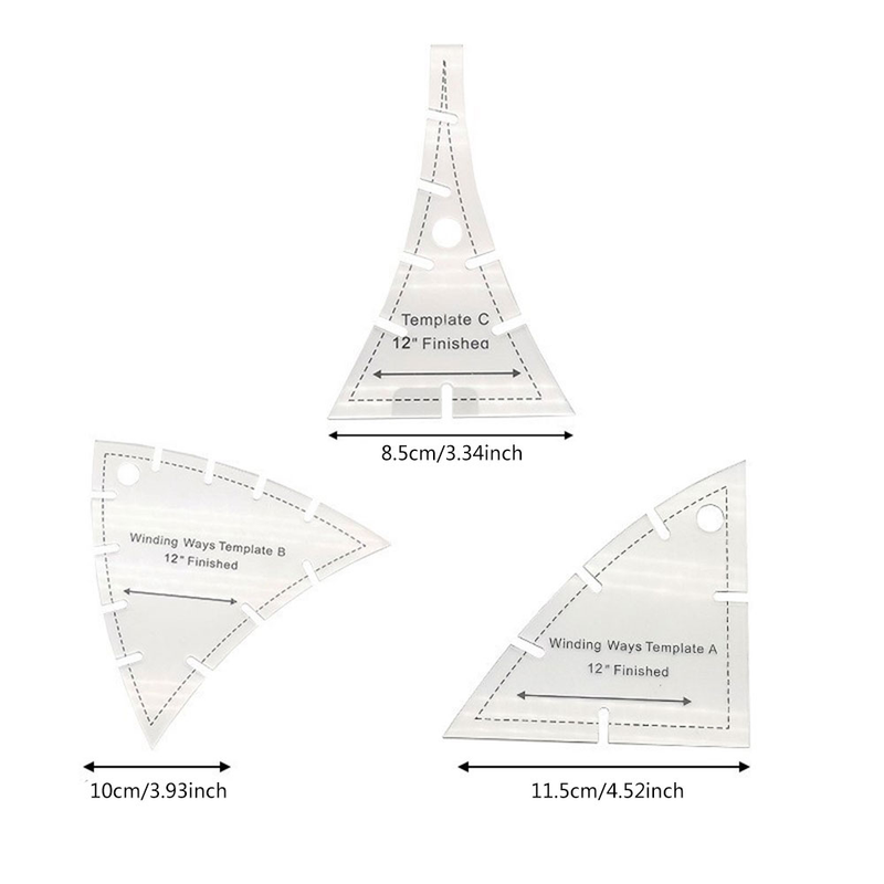Acryl patchwork liniaal naaien liniaal stof sjabloon liniaal patchwork tool_voghion.com