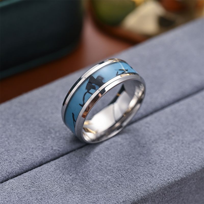 2024 Hot-Selling Oil-Drip Turquoise Beveled Edge Ring Bulk Discount_voghion.com