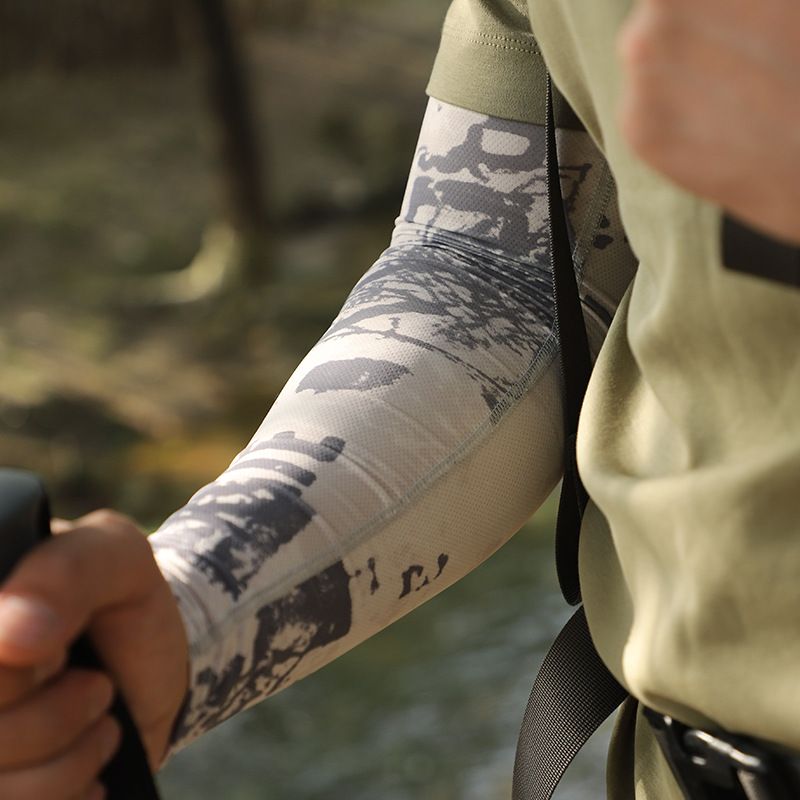 Kühlende UV-Schutz-Armstulpen für Herren – Sonnenhandschuhe und Ärmelüberzüge aus Eisseide mit LSF 50+, leicht und atmungsaktiv zum Radfahren, Wandern, Angeln_voghion.com