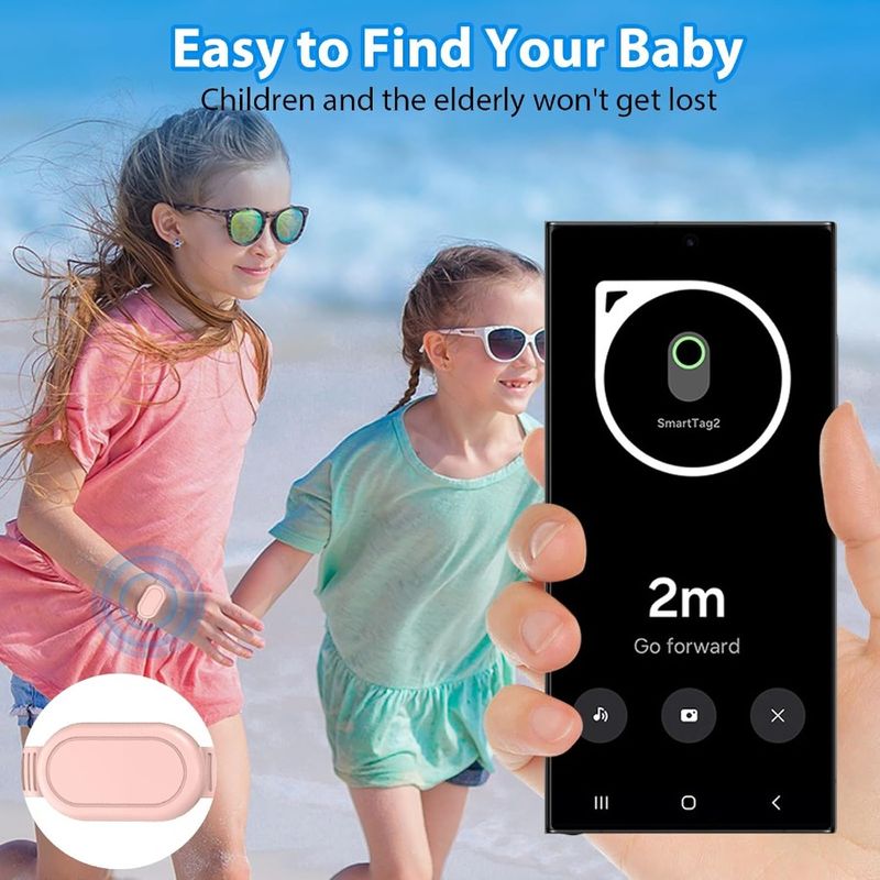 For Samsung Smart Tag 2 Bracelet For 2 Pack Waterproof Hidden Wristband For Galaxy SmartTag2 For Toddlers Elderly Backpack Lugg_voghion.com