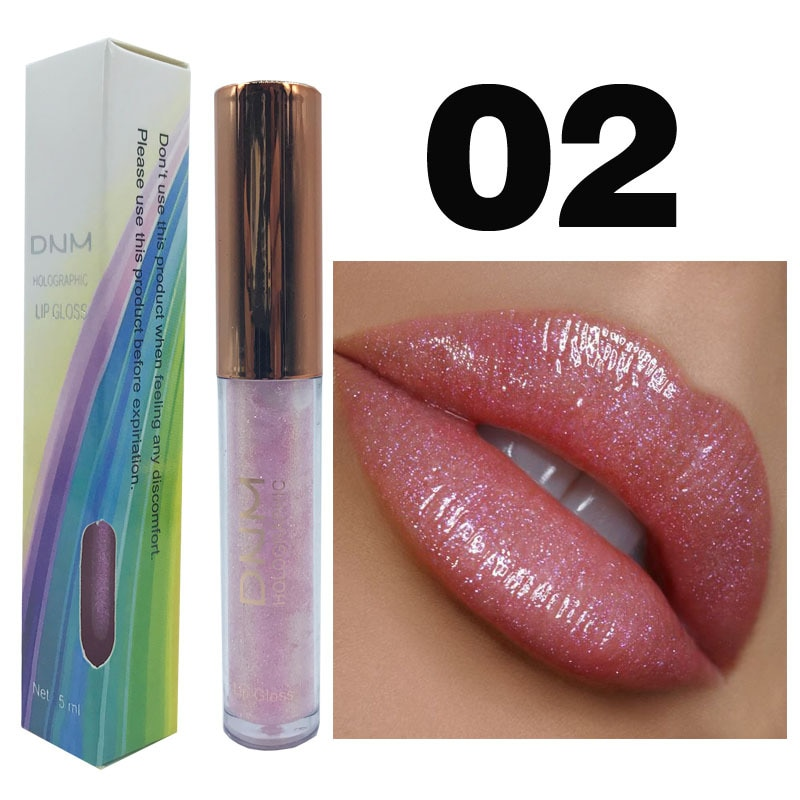 Rouge à lèvres couleur Laser DNM, nacré, pailleté, hydratant, waterproof, lèvres sexy et pulpeuses, 2024_voghion.com