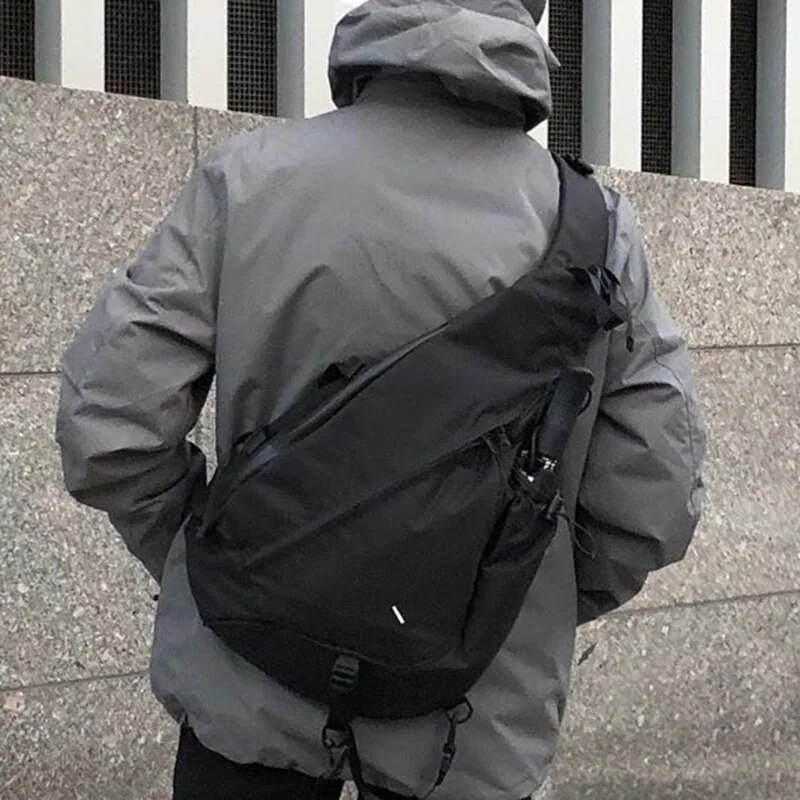 Herren-Brusttasche mit großer Kapazität, lässig, Hip-Hop, Reisen, Unisex, Umhängetasche, hochwertige Nylon-Aufbewahrung, Umhängetasche_voghion.com