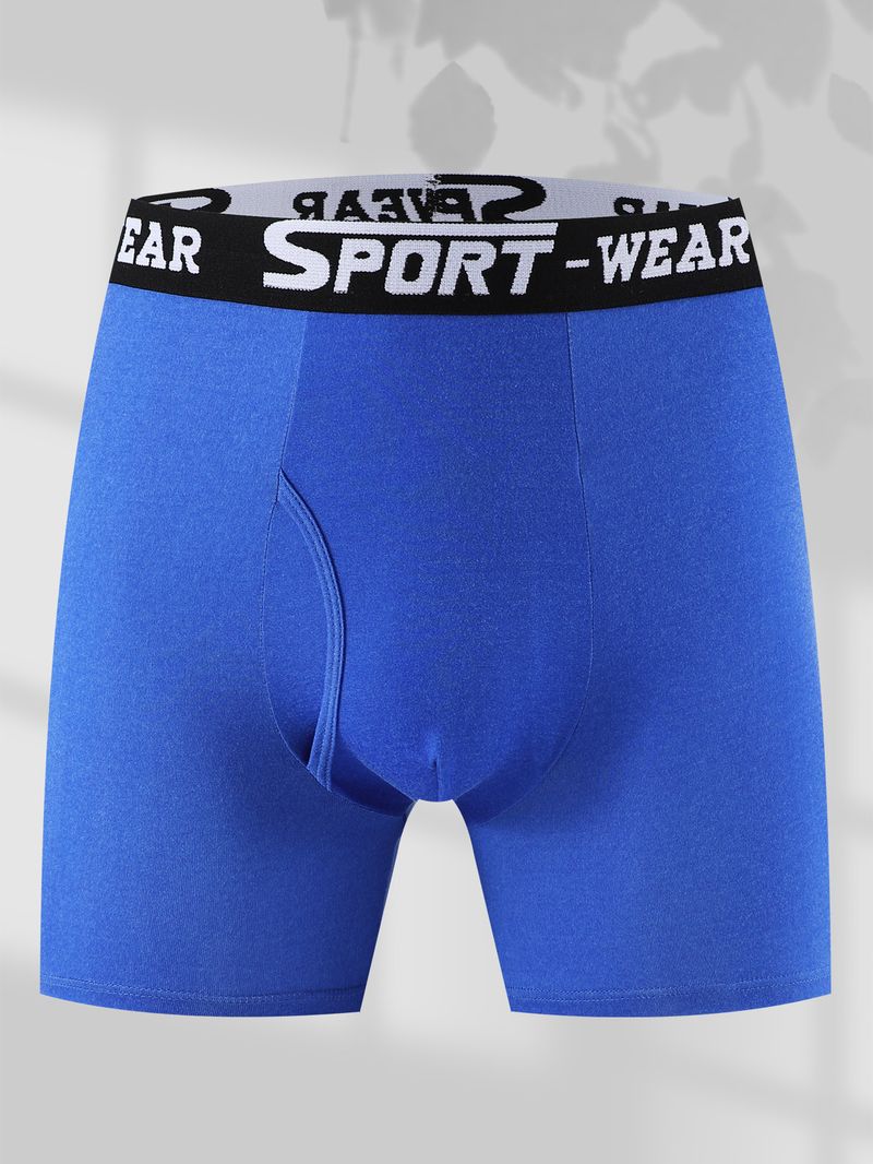Men's Underwear One Piece Stylish Solid Color Men's Underwear Vitality Belt Comfortable Boxer Pants Quick Drying Sports Breathable Shorts_voghion.com
