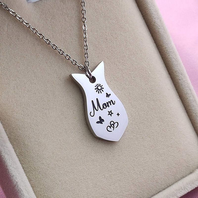 Set di 3 collane a forma di cuore abbinate mamma figlia e sorella in acciaio inossidabile con farfalla, sole e stella_voghion.com