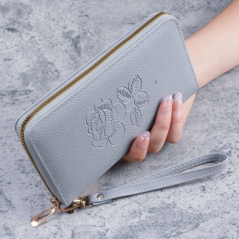 Neue Clutch im koreanischen Stil für Damen mit langem Reißverschluss, multifunktionale, allumfassende Geldbörse mit großer Kapazität_voghion.com