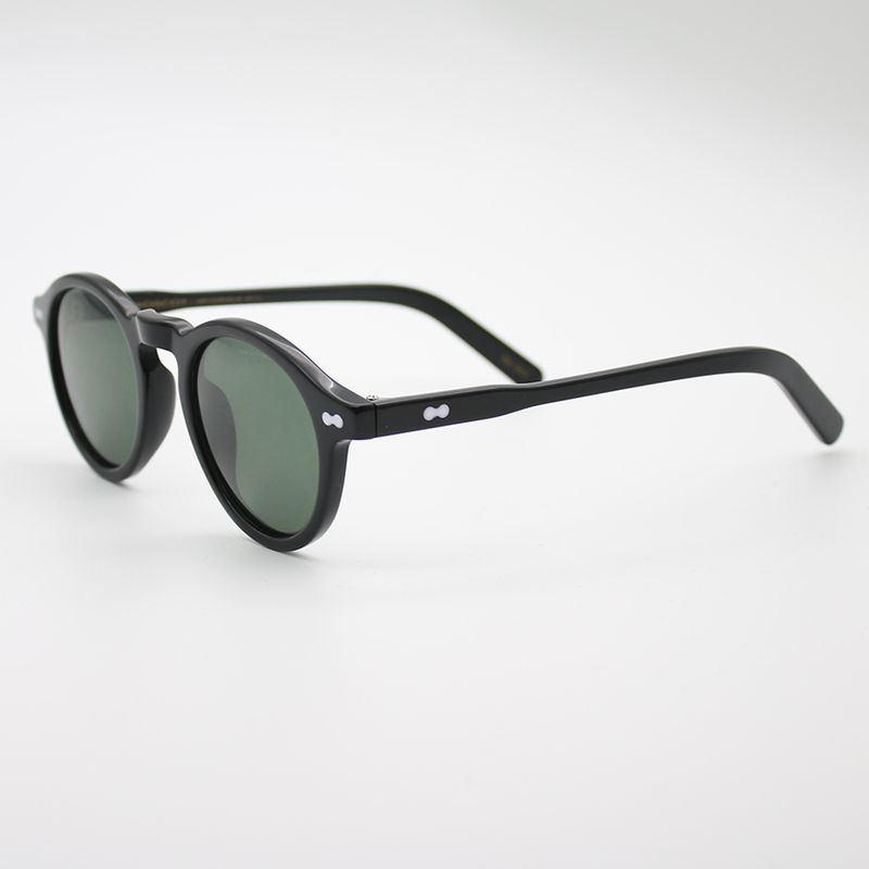 Novidades Moda Johnn Depp Óculos de Sol Masculino Feminino Polarizados Óculos de Sol Marca Vintage Armação de Acetato Miltzen Eeglasses Top_voghion.com