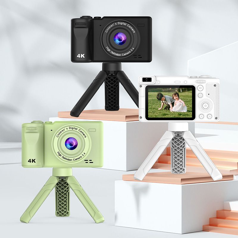 【High Quality】 New Digital Children's Camera HD Photo And Video Recording Stand Birthday Gift Toy_voghion.com