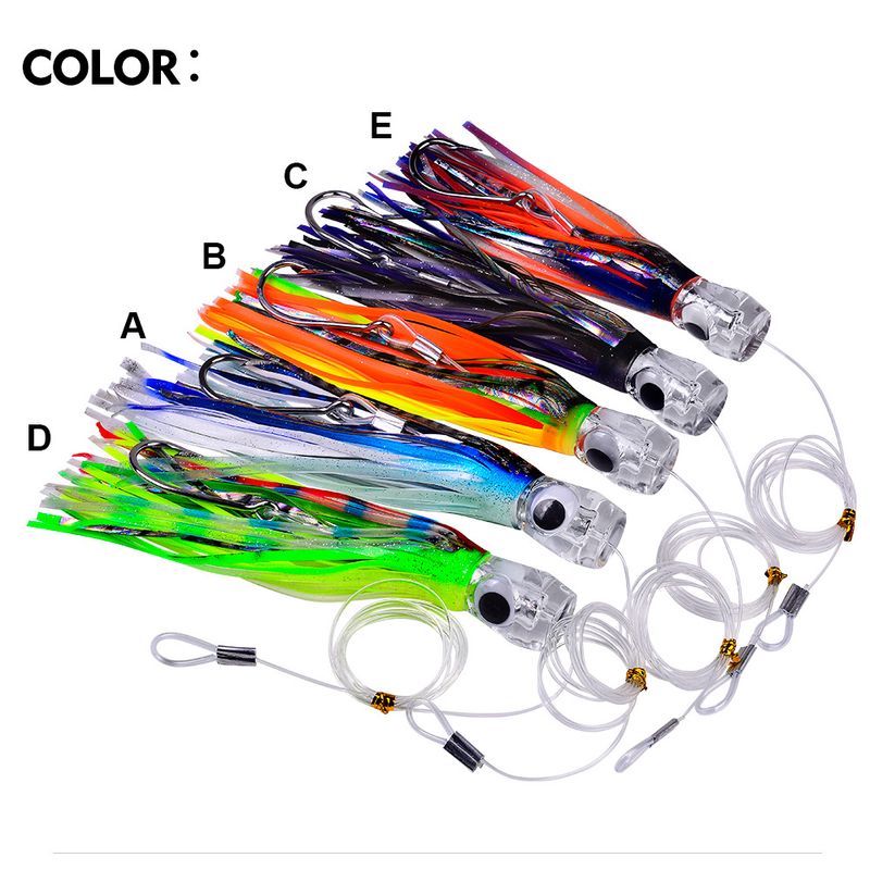 Köder Acryl Octopus Drag Soft 23cm 17cm Harz Bionic Köder Meer Boot Angelausrüstung_voghion.com