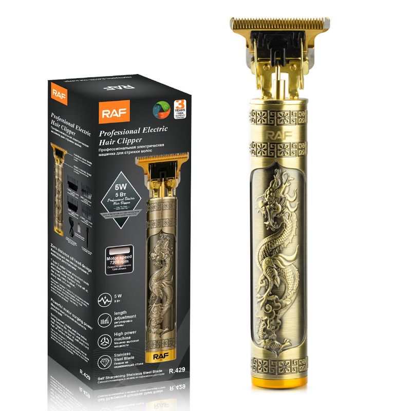 RAF Clipper Salon Engraving Multi-Function Hair Trimmer Oil Head Haircut Tool Parrucchiere_voghion.com