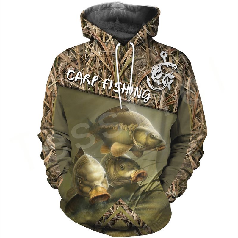 Hot selling 3D in spring and summer, popular fishing digital prints, men's fashion trends, round neck hoodies_voghion.com