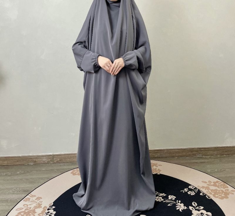 Abito semplice musulmano taglie forti da donna_voghion.com