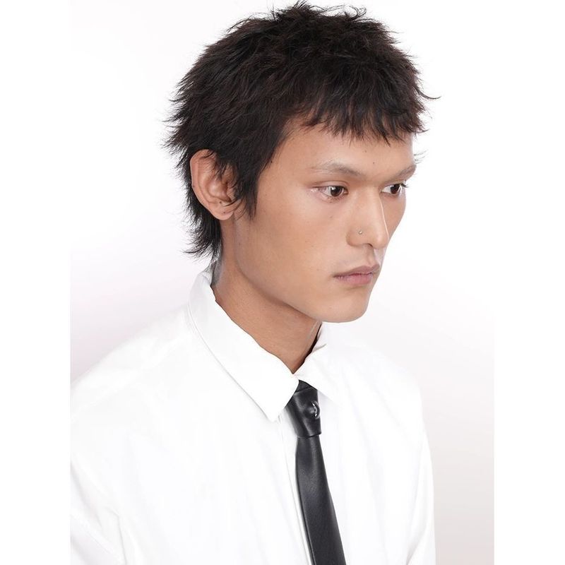 Cravatta in pelle con occhielli Wasteland a strati, versatile, stile college britannico per matrimoni_voghion.com