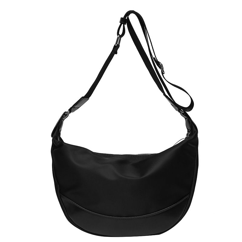Borsa a tracolla da donna, grande capacità, in nylon, versatile per lo shopping e gli spostamenti, borsa a tracolla casual da uomo_voghion.com