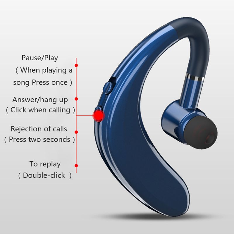 S109 Auricolare Bluetooth aziendale 5.0 Segnalato Stile orecchio telefonico Standby lungo Sport Auricolari wireless transfrontalieri_voghion.com
