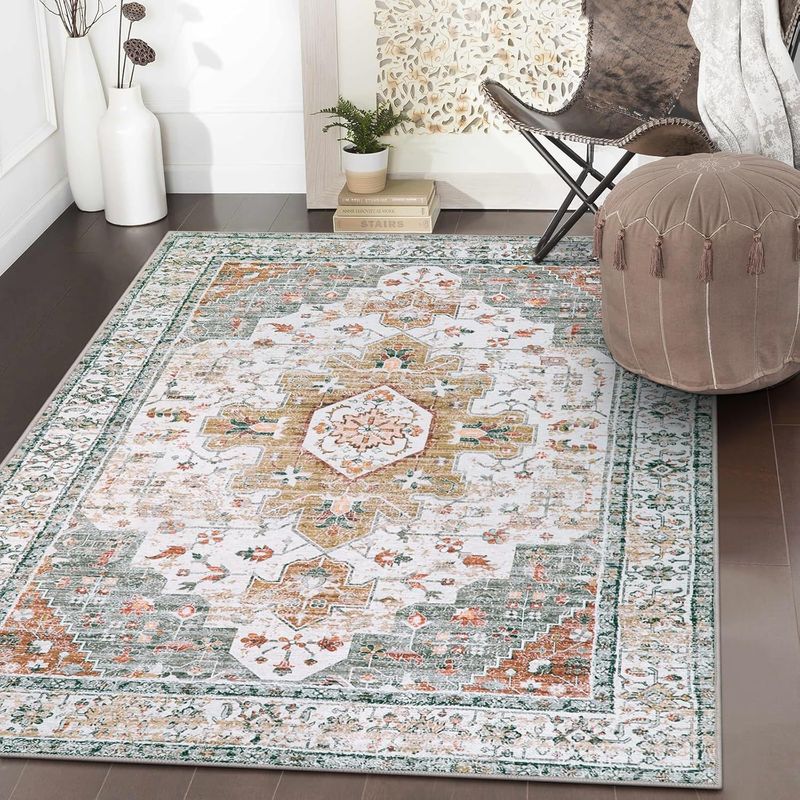 Persian Carpet Bohemian Living Room Carpet Ethnic Style Dirt Resistant And Easy To Care Large Area Carpet Floor Mat_voghion.com