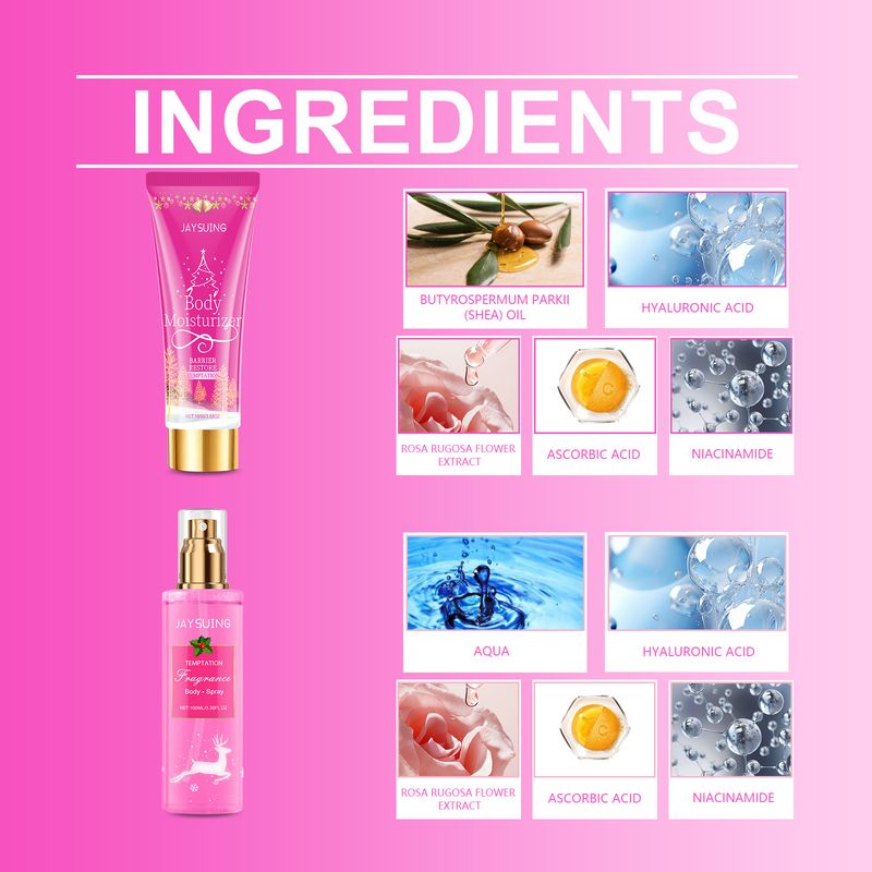 Kit per la cura del corpo con fragranze natalizie, cura della pelle idratante e nutriente, lozione per il corpo lubrificante e idratante_voghion.com