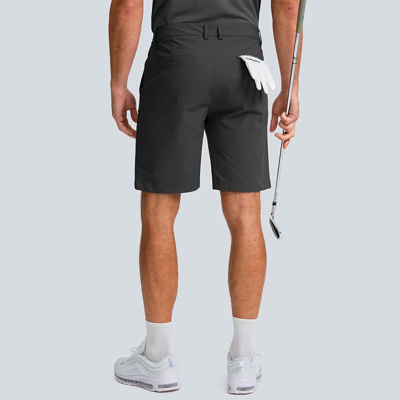 Ropa para hombre Pantalones cortos de golf para hombre Ropa de trabajo de color liso Pantalones cortos casuales de cinco puntos para acampar al aire libre Senderismo_voghion.com