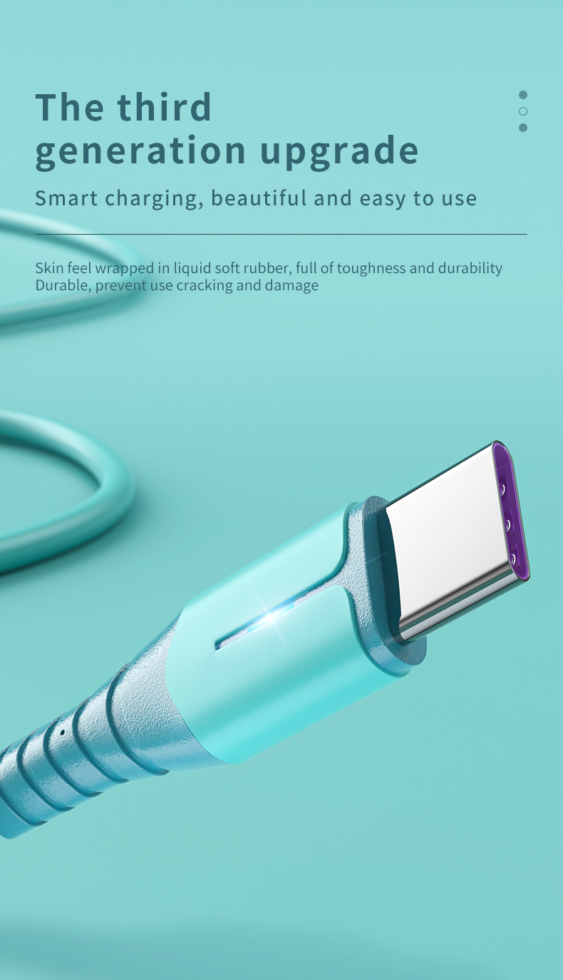 USB 5A Snellader USB Geschikt voor iPhone 11 12 Pro Max Xiaomi Rood Mi Note 10 Huawei P30 Pro Siliconen_voghion.com