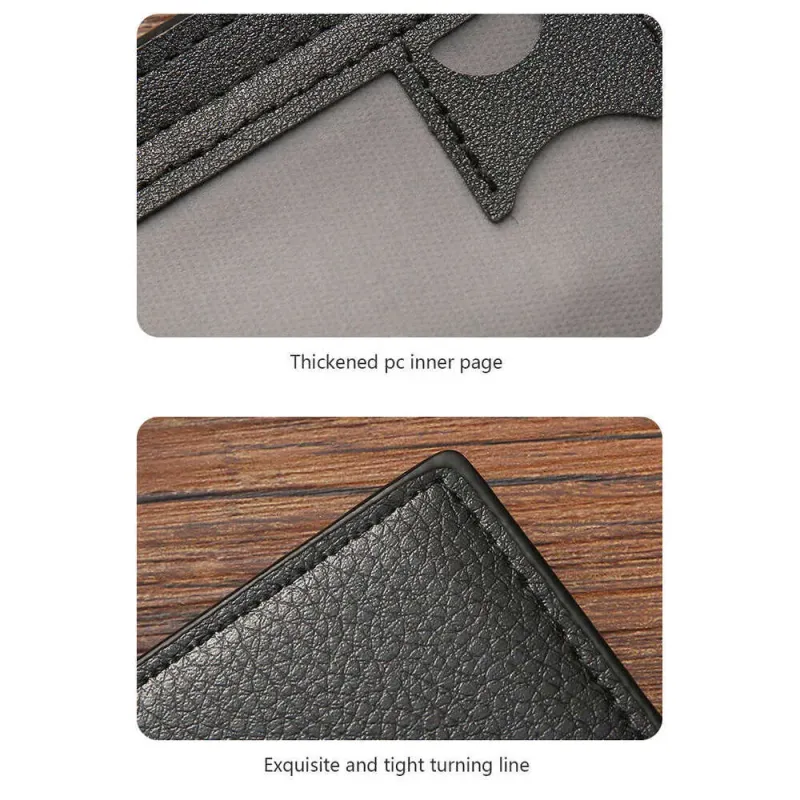 Kurze Business-Geldbörse für Herren und Jugendliche, horizontal, leicht und luxuriös, mit mehreren Kartenfächern_voghion.com