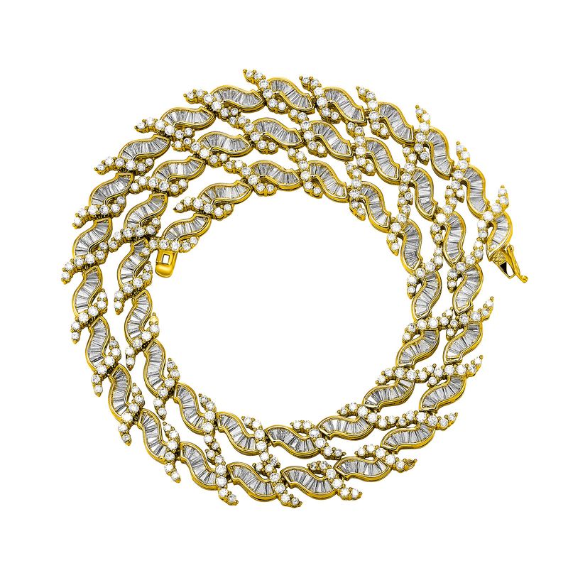 INS Stijl 8mm Golfpatroon IJskristal Ketting Niche Ontwerp High End Vrouwelijke Armband Persoonlijkheid Eenvoudige Sleutelbeenketting Hand Sieraden_voghion.com