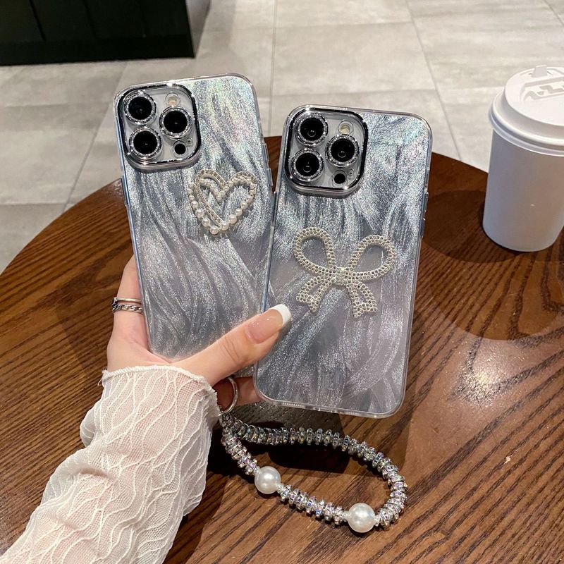 Spring and Summer Protective Case for 15 Feather Yarn Laser 11 Bow 15 Fairy 13 Hard iPhone12 Phone Case_voghion.com
