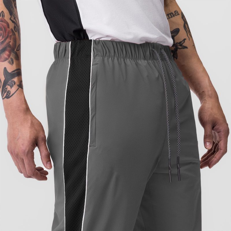 Men's Reflective Running Pants - Lightweight & Breathable Workout Joggers With Mesh Panels (Quick-Dry Elastic Cuffs Moisture-Wicking S-3XL)_voghion.com