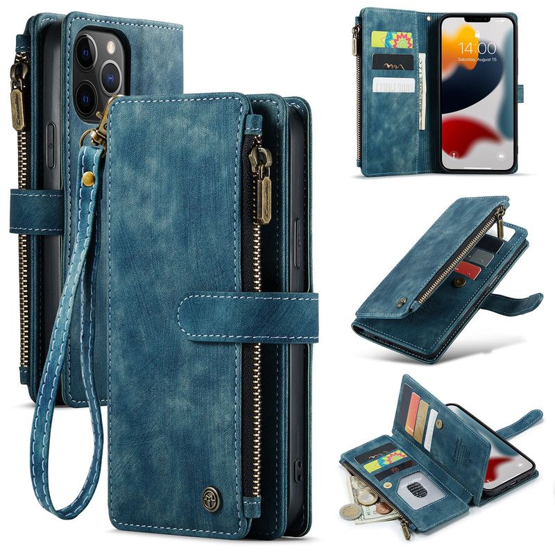 Geeignet für Iphone12pro Telefon Fall Apple 15 Karte Leder Fall Neue 12mini Retro Flip Brieftasche_voghion.com