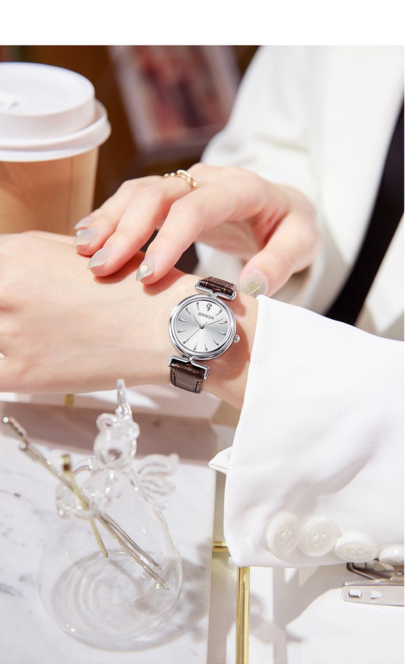 Women's Vintage-Inspired Quartz Watch With Mesh/Leather/Stainless Steel Strap, Minimalist Bar Dial, Light Luxury Casual Wristwatch Dial Watch Female_voghion.com
