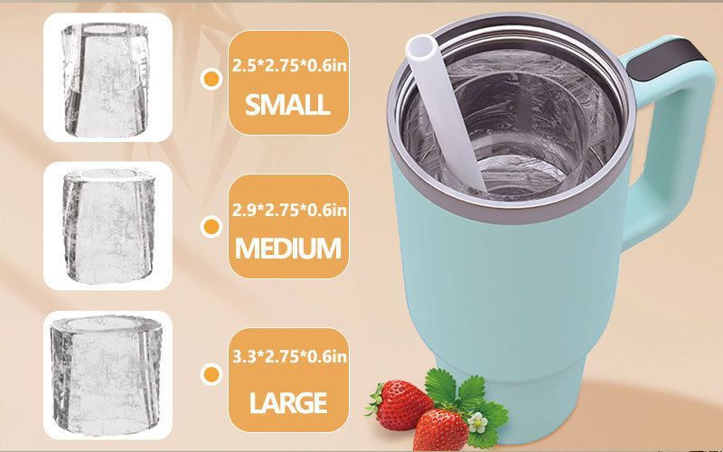 Ice Tray Mold 4 Grid Silicone Easy To Release Water Cup Ice Mold Ice Tray_voghion.com