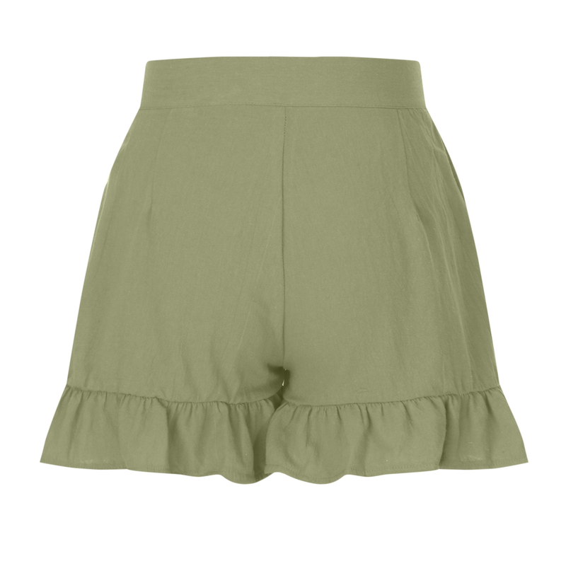Kurze, lässige, locker sitzende Shorts mit weitem Bein, 2023 Sommer, neue Damen-Shorts mit hoher Taille für Damen_voghion.com