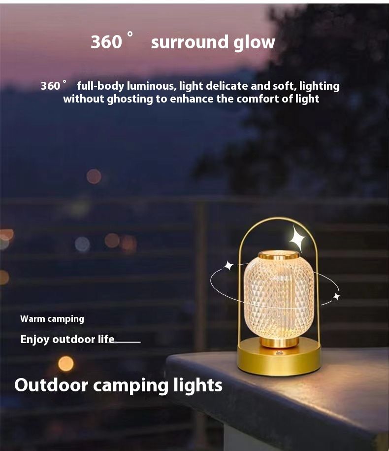 Portable Camping Small Night Light Main Stall Internet Celebrity Bedroom Sleep Home Rechargeable Desk Lamp_voghion.com