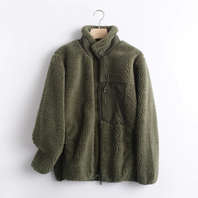 Women's couple windproof fleece jacket for men and women long sleeve warm fleece jacket_voghion.com