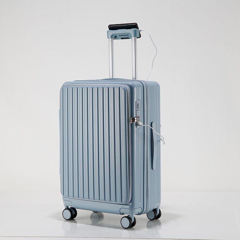 Valigia da viaggio Business Abs Business Front Open Bagaglio da imbarco Valigia trolley leggera_voghion.com
