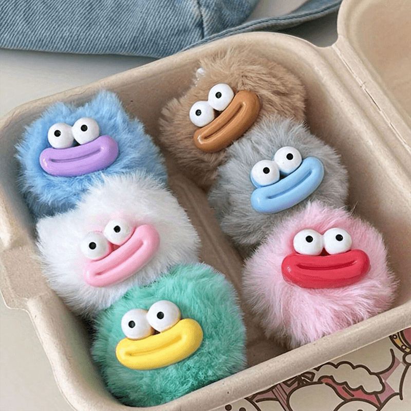 1pc süße Wurst Mund Plüsch Ball Schlüsselanhänger lustige Neuheit paar Schlüsselanhänger Rucksack Dekor Wohnheim Geschenk_voghion.com