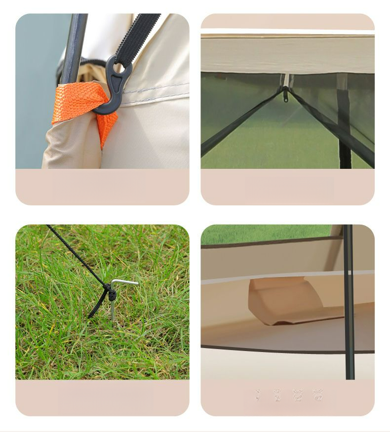 Outdoor Camping Zelt Familie Picknick Reise Sonnenschutz Faltbare Tragbare Automatische Regendicht_voghion.com