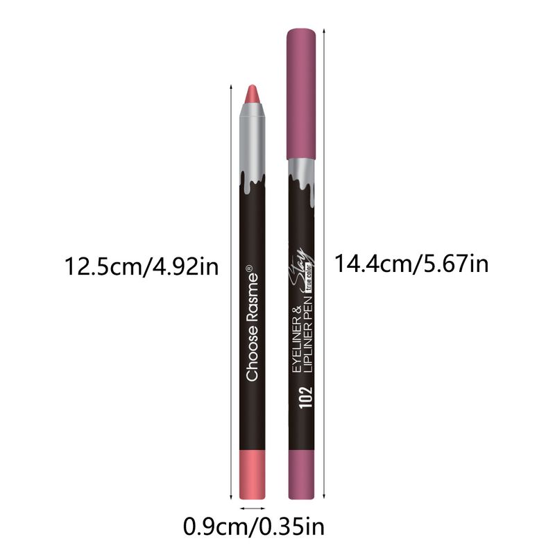 hot Sale 12 Color Lip Liner Matte Long Lasting Foaming Pen Waterproof Easy To Color Velvet Lipstick Pen Lip Pencil_voghion.com