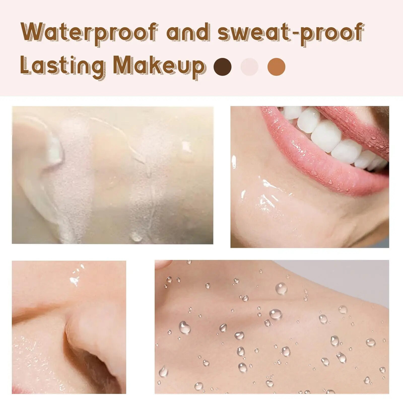 Concealer Foundation Cream Makeup Base Professional Full Coverage Freckles Cover Acne Spots and Dark Circles Facial Makeup_voghion.com