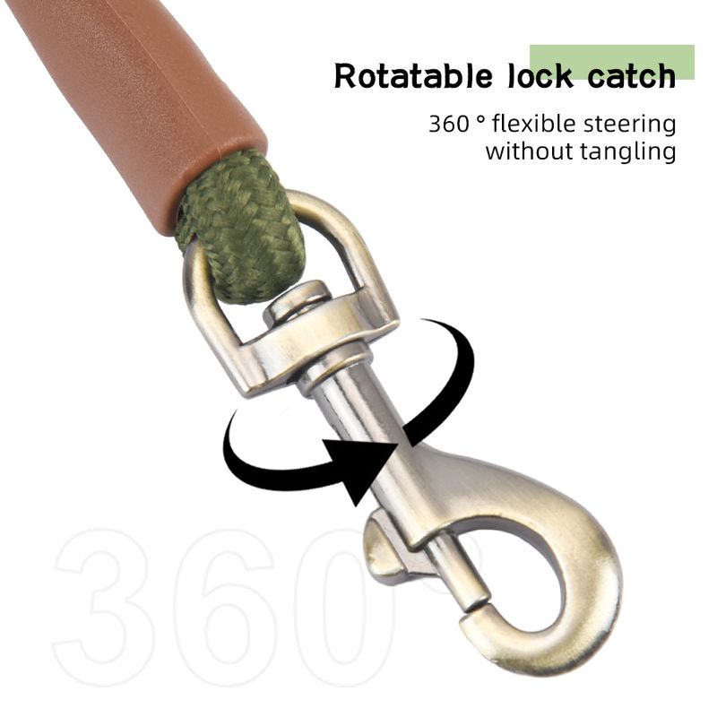 P Chain Explosion-Proof Dog Cloud Bubble Cotton Grip Color-Block Pet Walking Leash_voghion.com