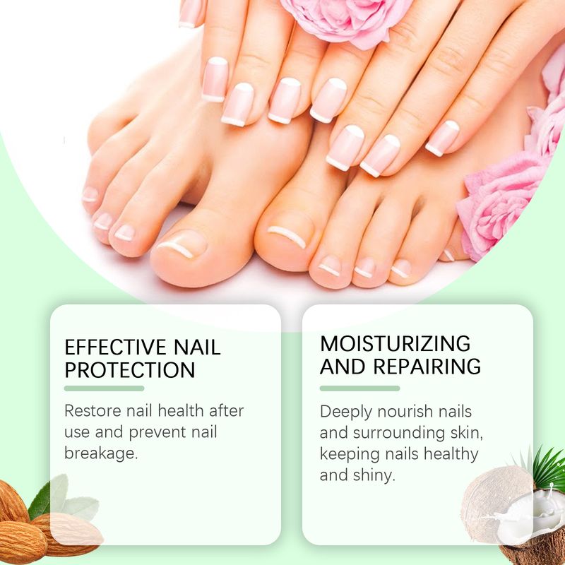 Solution de soin des ongles Oceaura, hydratante douce, nettoyante, anti-gerçures, exfoliante, hydratante et nourrissante pour les mains et les pieds_voghion.com