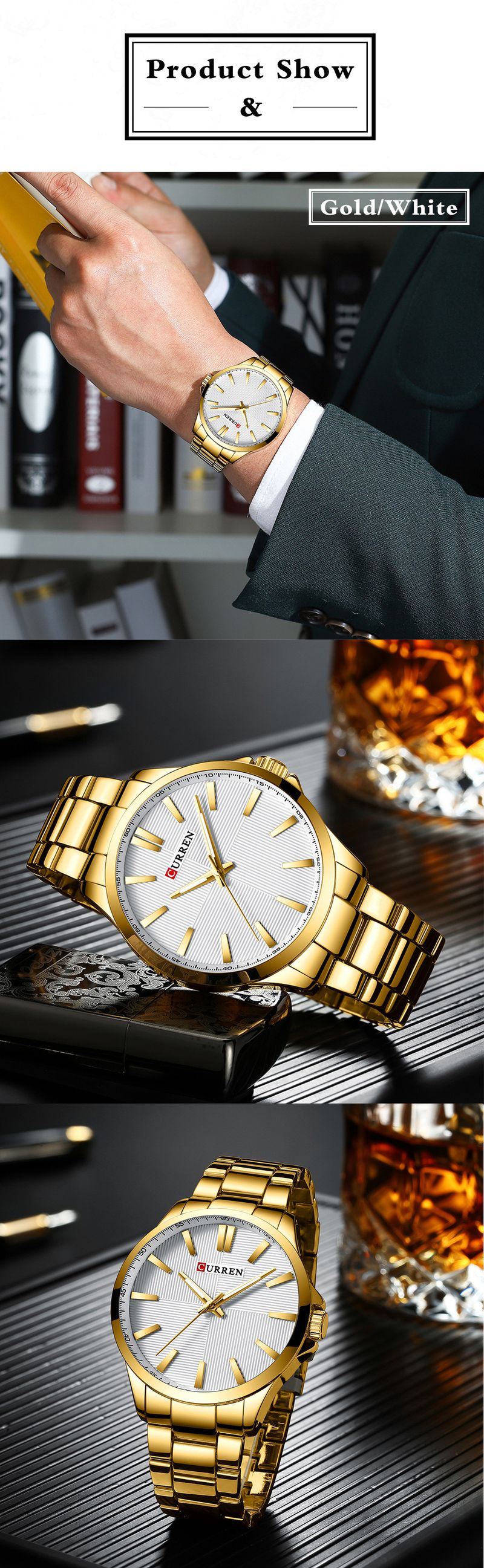 Männer Auer waasserdicht Quarz Auer Stol Band Männer Auer Business Casual Auer_voghion.com
