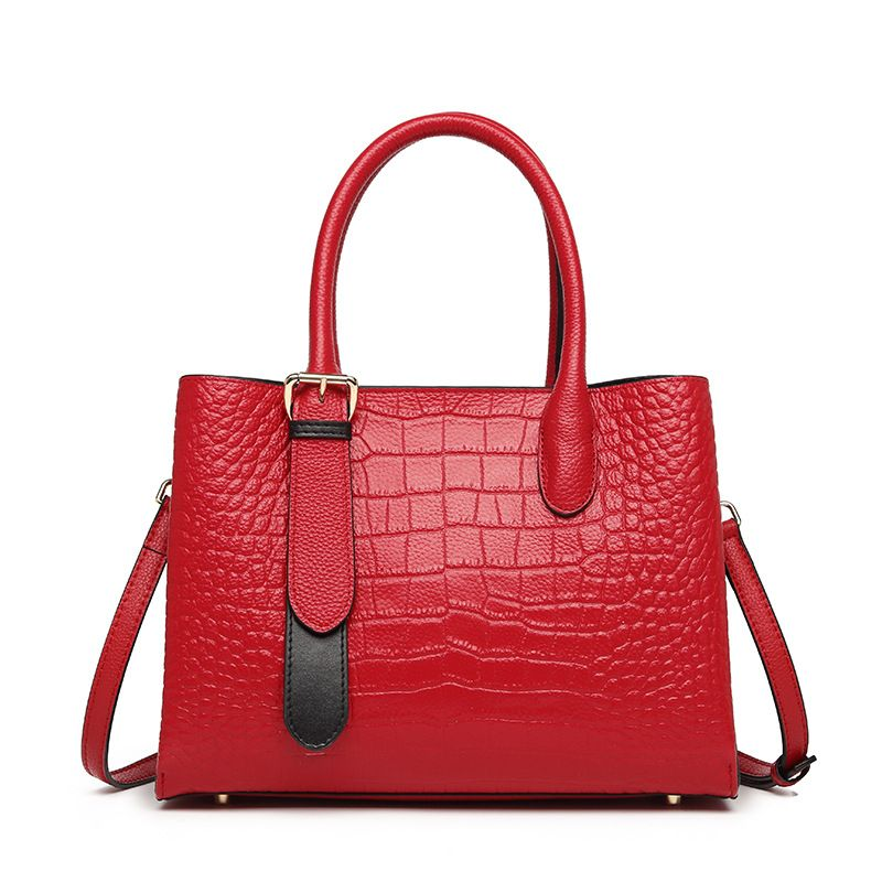 Echtes Leder All-Match-tragbare Umhängetasche mit großem Fassungsvermögen und Damen-Umhängetasche_voghion.com