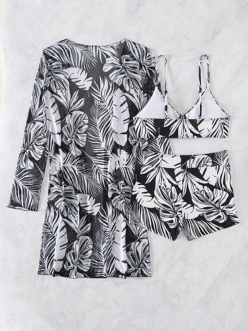 Women's Clothing Multi-color fashion bikini three-piece swimsuit for women_voghion.com