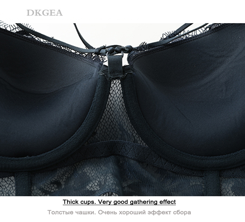 New Top Sexy Underwear Set Green Bras Cotton Brassiere Women Lingerie Set Lace Embroidery Push Up Bra Panties Sets Deep_voghion.com