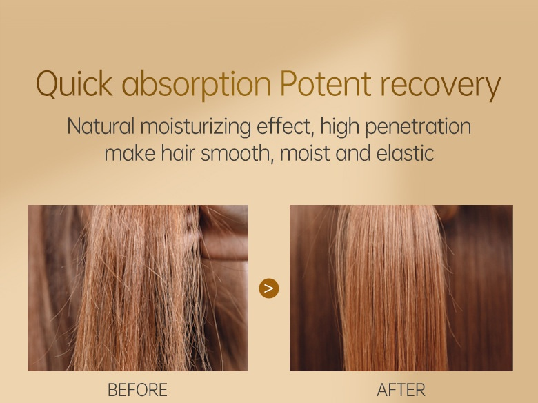 PURC white bear for repairing dry, fluffy, smooth and sagging keratin flake hair mask_voghion.com