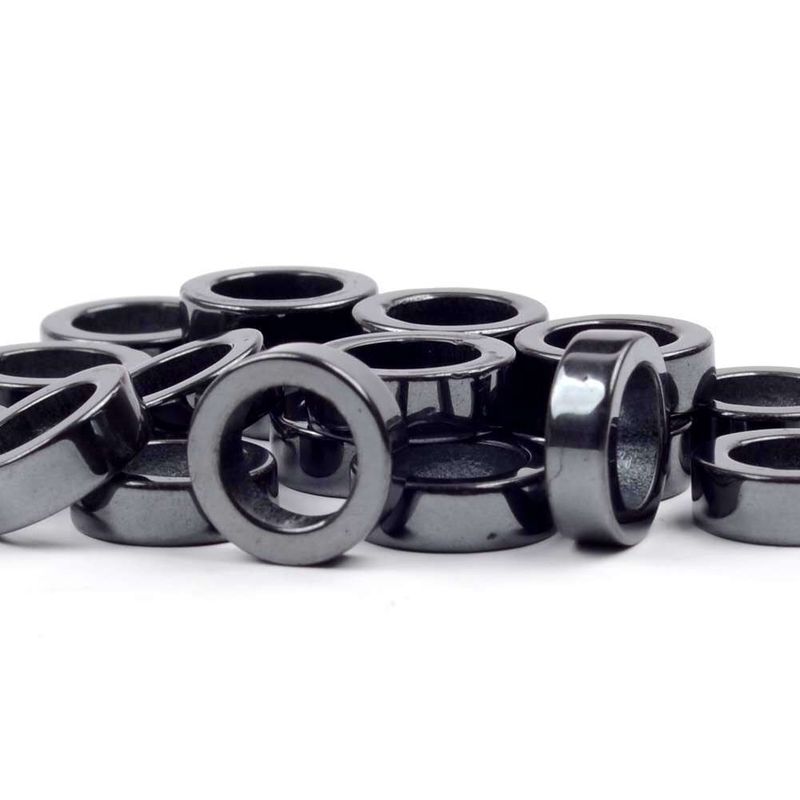 Neue magnetfreie schwarze Gallenstein-Donut-Mode Unisex DIY Schmuckzubehör Mehrere Spezifikationen_voghion.com