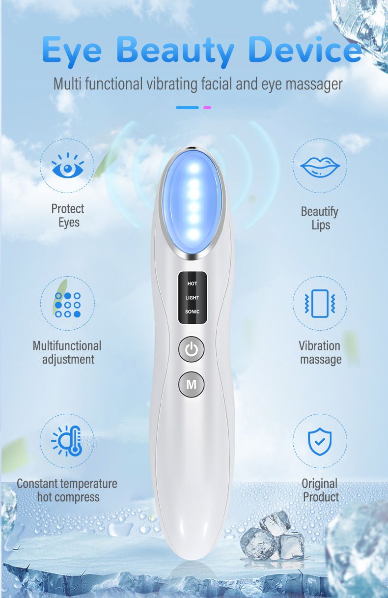 Augenstift Mikrostrom in Vibrationsmassage Home Beauty Instrument Verblassen Augenringe Augenmuster Schönheitsinstrument_voghion.com