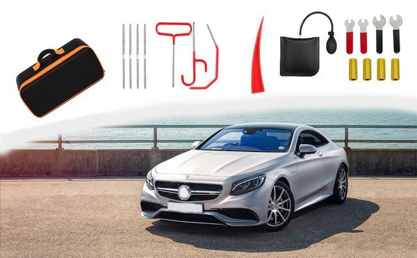 26 Pieces Of Car Emergency Use Kit, Camping Lamp Maintenance Lamp Bracket, Brake Caliper Hook, Fifth Wheel Pin Puller, Multi-functional Car Maintena_voghion.com