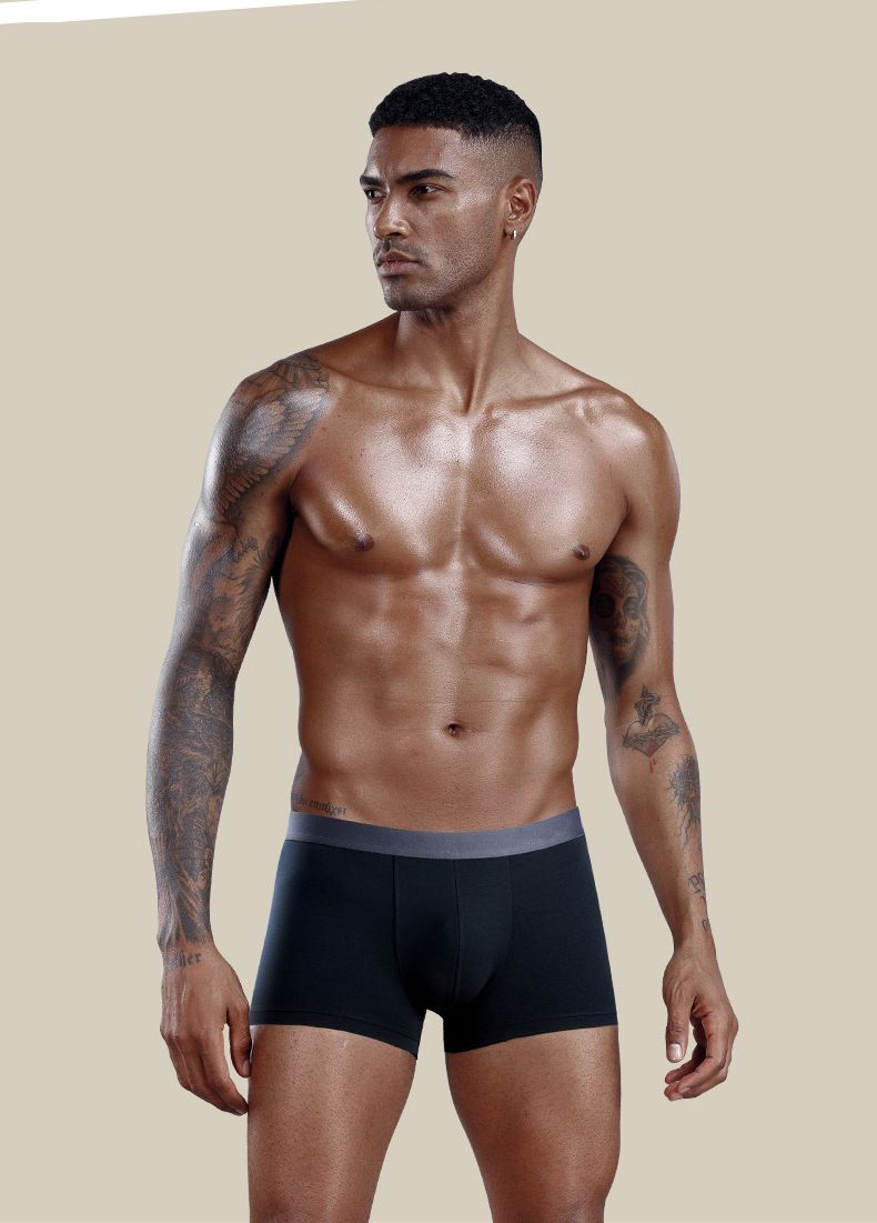 Jiao Tong Intimo Uomo Modal 60S Senza Cuciture Traspirante Antibatterico Boxer Zhongshan Xiaolan Intimo All'ingrosso_voghion.com