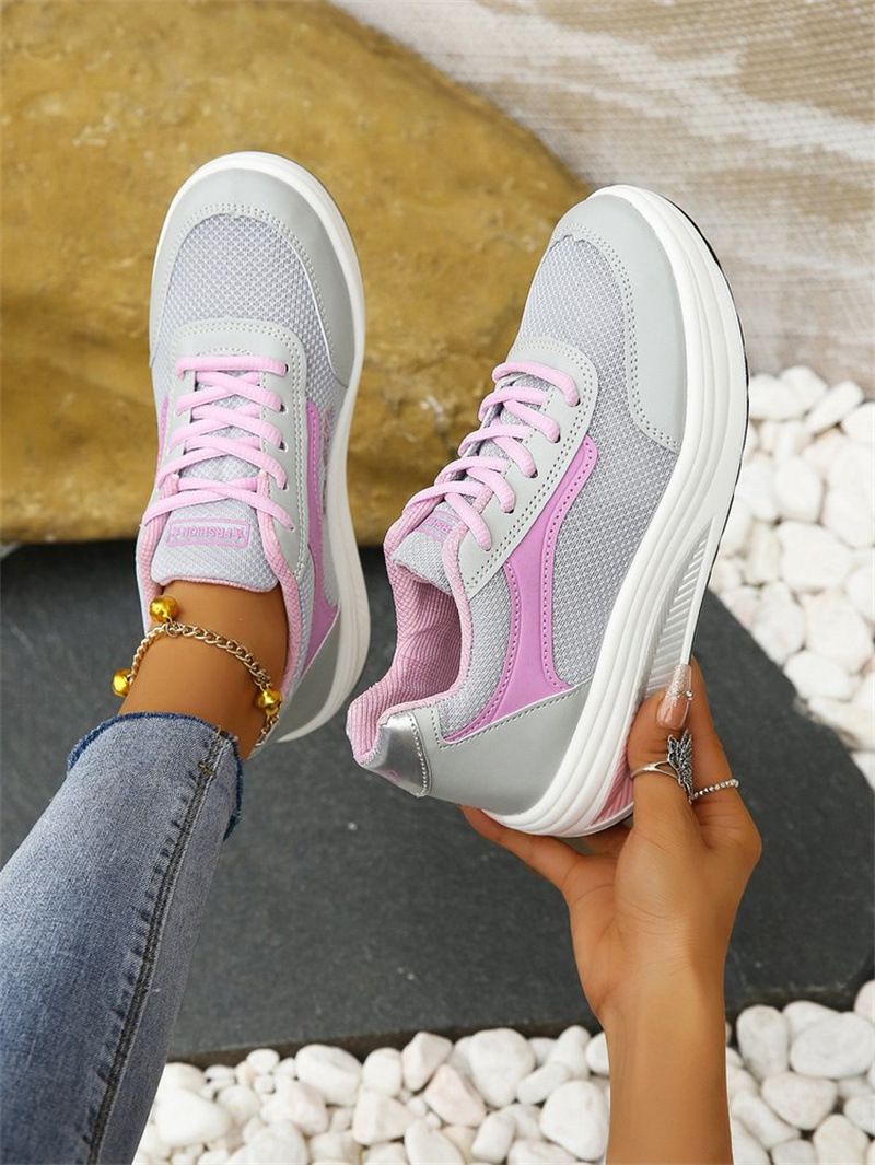Chaussures transfrontalières pour femmes, commerce extérieur, printemps 2024, chaussures de sport à semelles épaisses, chaussures à bascule, chaussures de fitness, chaussures à plateforme_voghion.com
