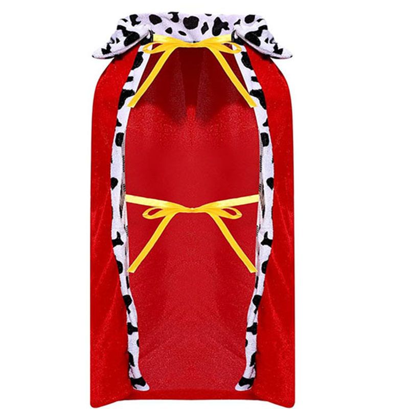 Mantello per animali domestici, corona, cappello da re per cani, mantello, costume da principe di Natale, set per feste di gioco di ruolo di Halloween_voghion.com